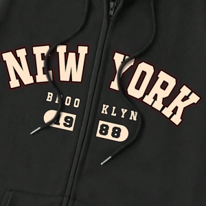 Büyük Beden Kapüşonlu Sweatshirt Harf Baskılı ve Bağcıklı Model 5174