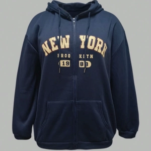 Büyük Beden Kapüşonlu Sweatshirt Harf Baskılı ve Bağcıklı Model 5174