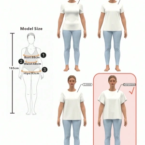 Büyük Boy Kalp Grafik Yuvarlak Yaka Kısa Kollu Tişört, Kadınlar İçin Rahat Bol Kesim,