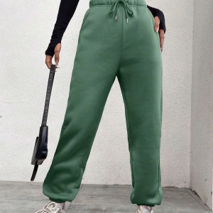 Büzgülü Bacaklı Elastik Bel İpli Kadın Jogger Pantolon
