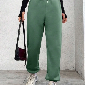 Büzgülü Bacaklı Elastik Bel İpli Kadın Jogger Pantolon