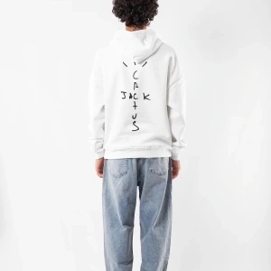 Cactus Jack Sırt Baskılı Oversize Unisex Beyaz