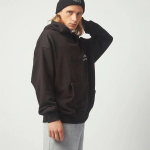 Cactus Oversıze Sweatshirt Hoodie Siyah Siyah