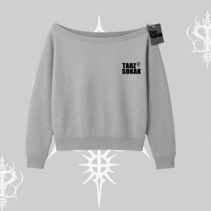 Cafe - Butik - Galeri vb işyerlerine  Kadın KAYIK YAKA Sweatshirt