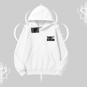 Cafe - Butik - Galeri vb işyerlerine  UNİSEX Kapşonlu Sweatshirt