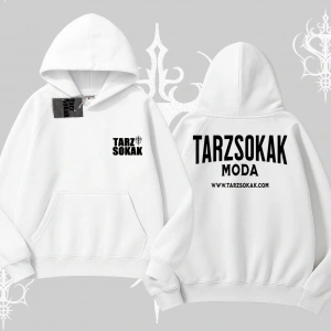 Cafe - Butik - Galeri vb işyerlerine  UNİSEX Kapşonlu Sweatshirt