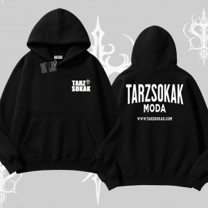 Cafe - Butik - Galeri vb işyerlerine  UNİSEX Kapşonlu Sweatshirt