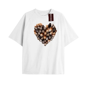 California Baskılı Oversize Kalıp Unisex T-shirt