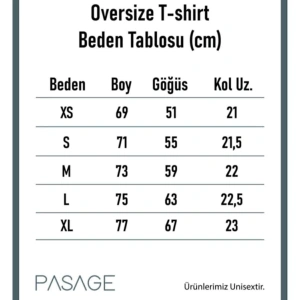 California Baskılı Unisex Oversize T-Shirt