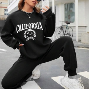 California Tennis Dijital Baskılı Kışlık UNİSEX Eşofman Takımı