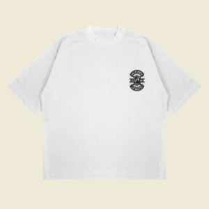 Californiala Baskılı Oversize Unisex Pamuklu Nefes Alan Kalın Kumaşlı