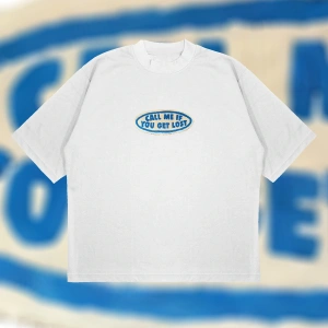 Call Me If You Get Lost Oversize Unisex Pamuklu Nefes Alan Kalın Kumaşlı