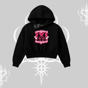 Candyland Yazılı Sevimli Kedi Baskılı Babby Tee Tshirt