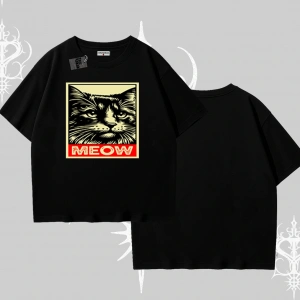 Candyland Yazılı Sevimli Kedi Baskılı Biskilet Sweatshirt