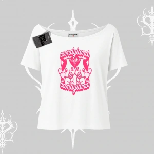 Candyland Yazılı Sevimli Kedi Baskılı Biskilet Sweatshirt