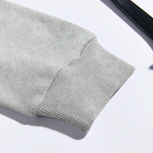 Car & Letter Graphic Drawstring Lined Hoodie Gri