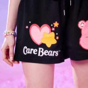 Care Bears Cartoon Graphic Drawstring Waist Şort