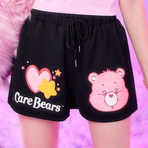 Care Bears Cartoon Graphic Drawstring Waist Şort