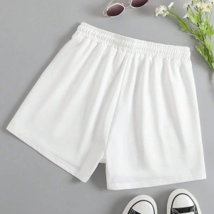 Cartoon Graphic Drawstring Waist Track Şort