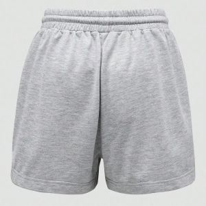 Cartoon & Letter Graphic Drawstring Waist Şort