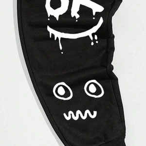 Cartoon & Slogan Graphic Drawstring Waist Eşofman Altı