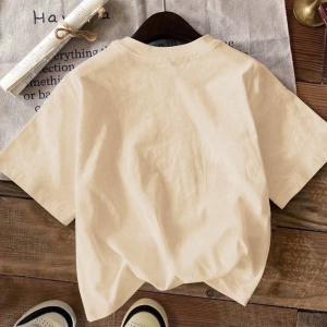 Casual Loose Binicilik Baskılı Yuvarlak Yaka Kısa Kollu Kadın Tişörtü, Yaz İçin Uygu