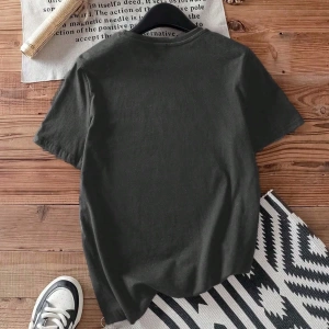 Casual Loose Dachshund Baskılı Yuvarlak Yaka Kısa Kollu Kadın Tişörtü, Yaz İçin Uygu