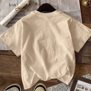 Casual Loose Grafik Baskılı Yuvarlak Yaka Kısa Kollu Kadın Tişörtü, Yazlık Kazak İçi