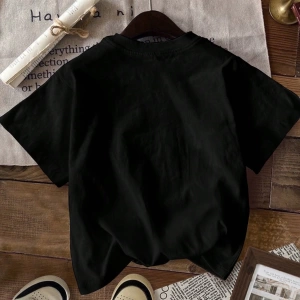 Casual Loose Örümcek Desen Yuvarlak Yaka Kısa Kollu Kadın Tişörtü, Yaz ve Cadılar Ba