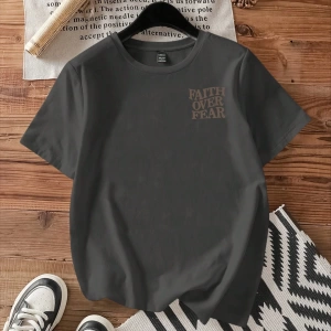 Casual Loose Rock Müzik Dudaklar Grafik Baskılı Yuvarlak Yaka Kısa Kollu Kadın Tişör
