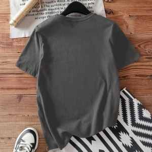 Casual Loose Rock Müzik Dudaklar Grafik Baskılı Yuvarlak Yaka Kısa Kollu Kadın Tişör