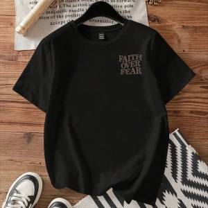 Casual Loose Rock Müzik Dudaklar Grafik Baskılı Yuvarlak Yaka Kısa Kollu Kadın Tişör