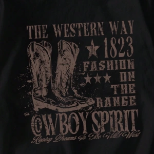 Casual Loose The Western War Baskılı Desen Yuvarlak Yaka Kısa Kollu Bol Kadın Tişö