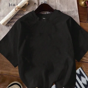 Casual Oversized ENJOY Grafik Yuvarlak Yaka Kısa Kollu Tişört Kadınlar İçin, Yaz İ