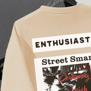 Casual Oversized Rock & Street Graphic Yuvarlak Yaka Kısa Kollu Tişört Kadınlar İçin