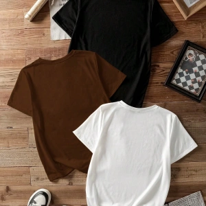 Casual Retro Kırmızı Araba Desenli %50 Pamuk Kadın Tişört