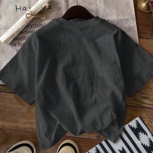 Casual Retro Kırmızı Araba Desenli %50 Pamuk Kadın Tişört