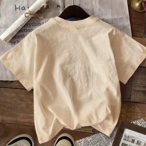Casual Retro Kırmızı Araba Desenli %50 Pamuk Kadın Tişört