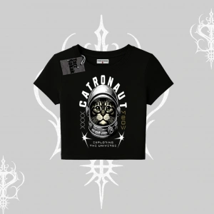 Catronaut Kedi Baskılı Babby Tee Tshirt
