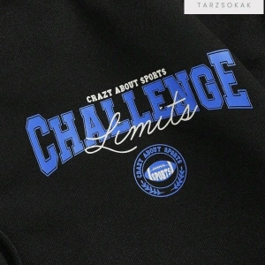 Challange Sweatshirt Fermuarlı Hırka Siyah