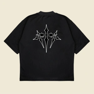 Chrome Hearts X Nocta Baskılı Oversize Unisex Pamuklu Nefes Alan Kalın Kumaşlı