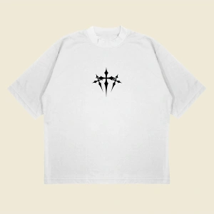 Chrome Hearts X Nocta Baskılı Oversize Unisex Pamuklu Nefes Alan Kalın Kumaşlı