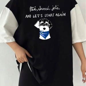 Çift Renk HAV Baskılı Unisex Tshirt