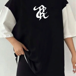 Çift Renk TS Baskılı Unisex Tshirt