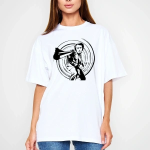 Clint Eastwood Beyaz Unisex Tişört T-Shirt