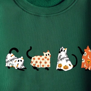 Coke serisi Cartoon Graphic Sweatshirt