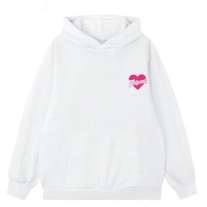 Coke serisi Figure Graphic Drop Shoulder Hoodie