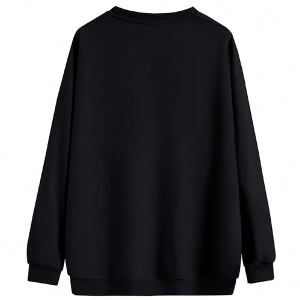 Coke serisi Letter Graphic Drop Shoulder Pullover