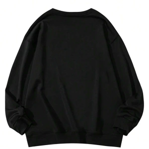 Coke serisi Letter Graphic Drop Shoulder Pullover