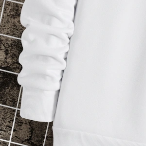 Coko serisi Bear Print Lined Sweatshirt